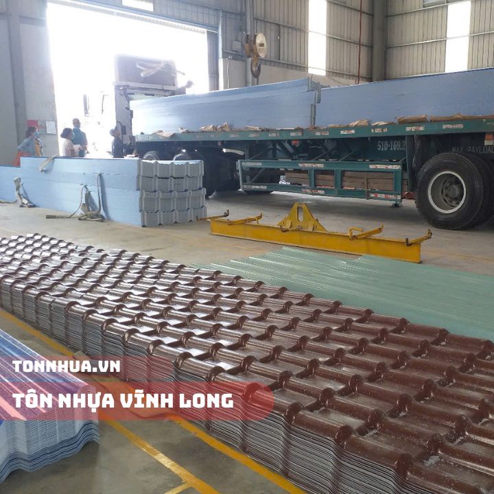 Tôn Nhựa 7 Sóng Ngói Vĩnh Long - Tấm lợp nhựa PVC ASA Hợp Hưng